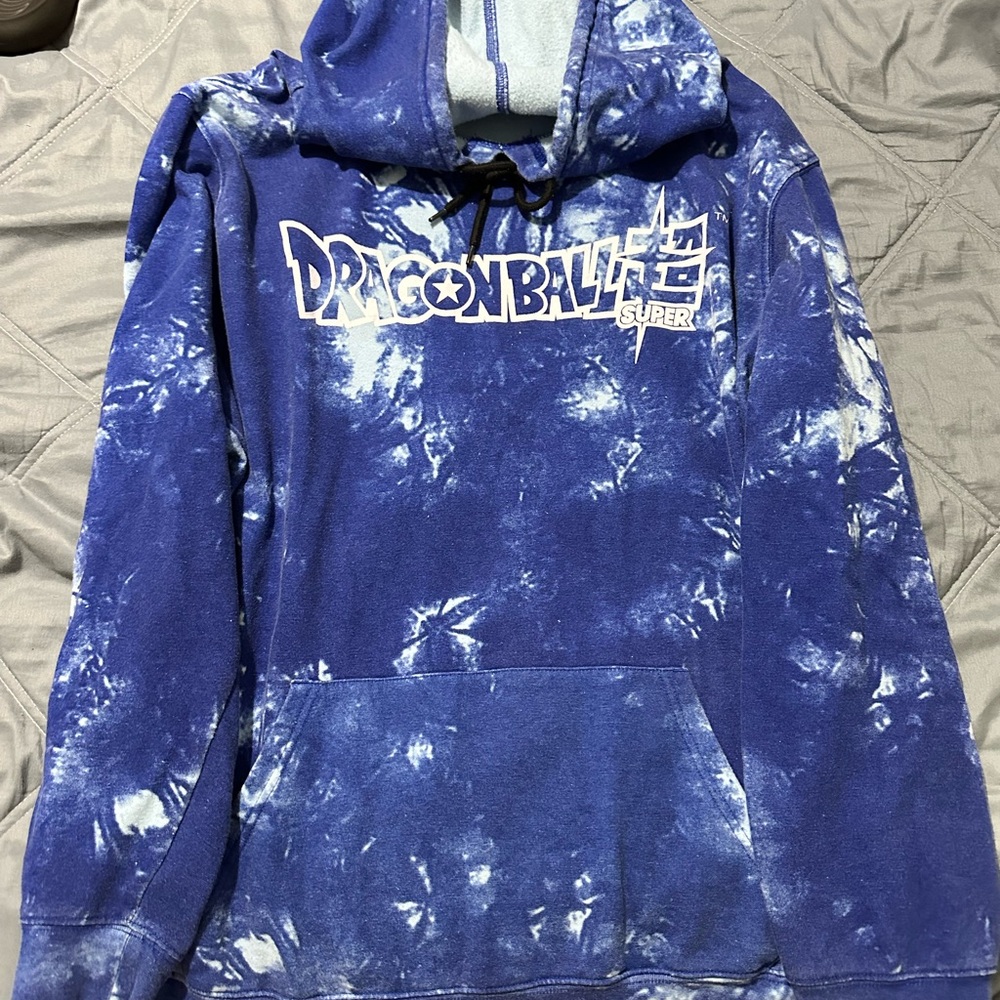 Blue Tie-Dye Dragon Ball Super Hoodie